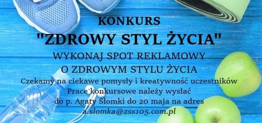 plakat zdrowy styl życia